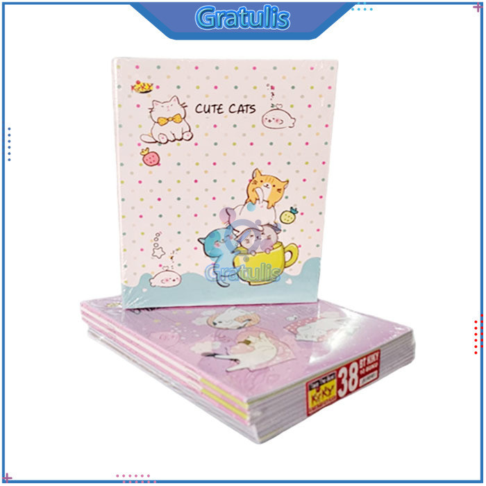 

BUKU TULIS KIKY [ISI 38 LEMBAR/RANDOM/10 BUKU] / WRITE BOOK KIKI [1 PACK]
