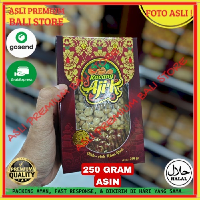 

OLEH OLEH MAKANAN CEMILAN CAMILAN SNACK KULINER KHAS ASLI ORI ORIGINAL BALI KACANG KAPRI KUPAS ASIN 250 GRAM GR