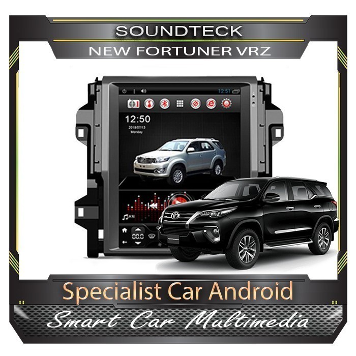HEAD UNIT TESLA ANDROID TOYOTA FORTUNER VRZ-TAPE MOBIL ANDROID 4G LTE 4/32