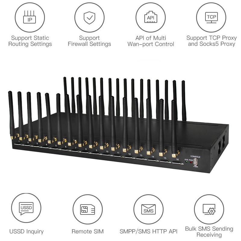 4G LTE 16 Port IP Router Create proxy Multi IP Proxy Solution Socks5 Proxy HTTP Proxy Server Gateway