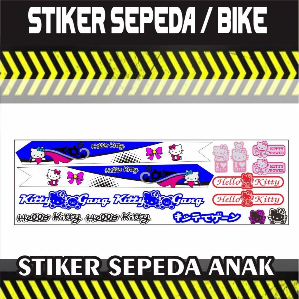 STRIPING SEPEDA ANAK VARIASI / STRIPING BMX ANAK STIKER STRIPING STIKER LIS SEPEDA VARIASI