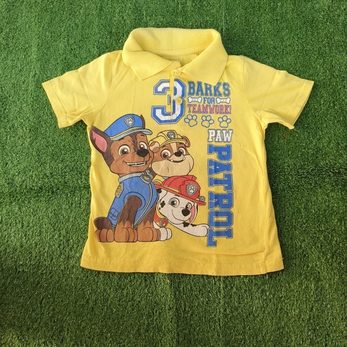 kaos kerah anak laki-laki usia 3 -4 tahunan - kaos pendek