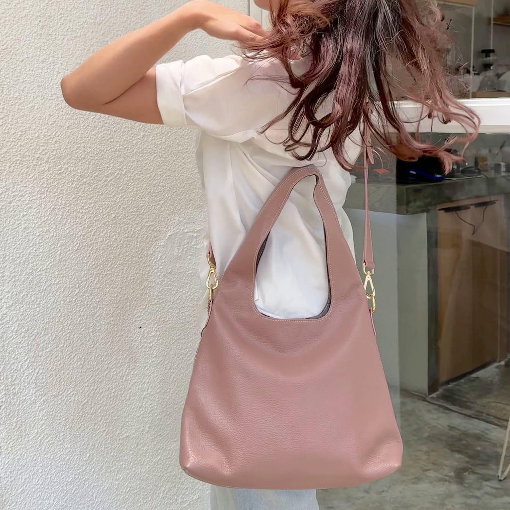 Tas Kulit Asli Wanita Tote Bag Leather Casual Moon Shoulder Sendy Leather NEBULA