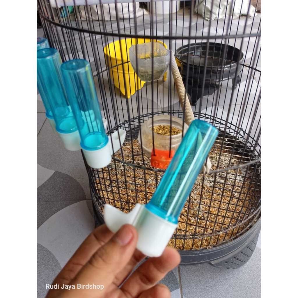 JUAL CEPUK TABUNG DISPENSER PLECI MINI NON MERK TEMPAT WADAH PAKAN MAKANAN MINUM BURUNG KOLIBRI