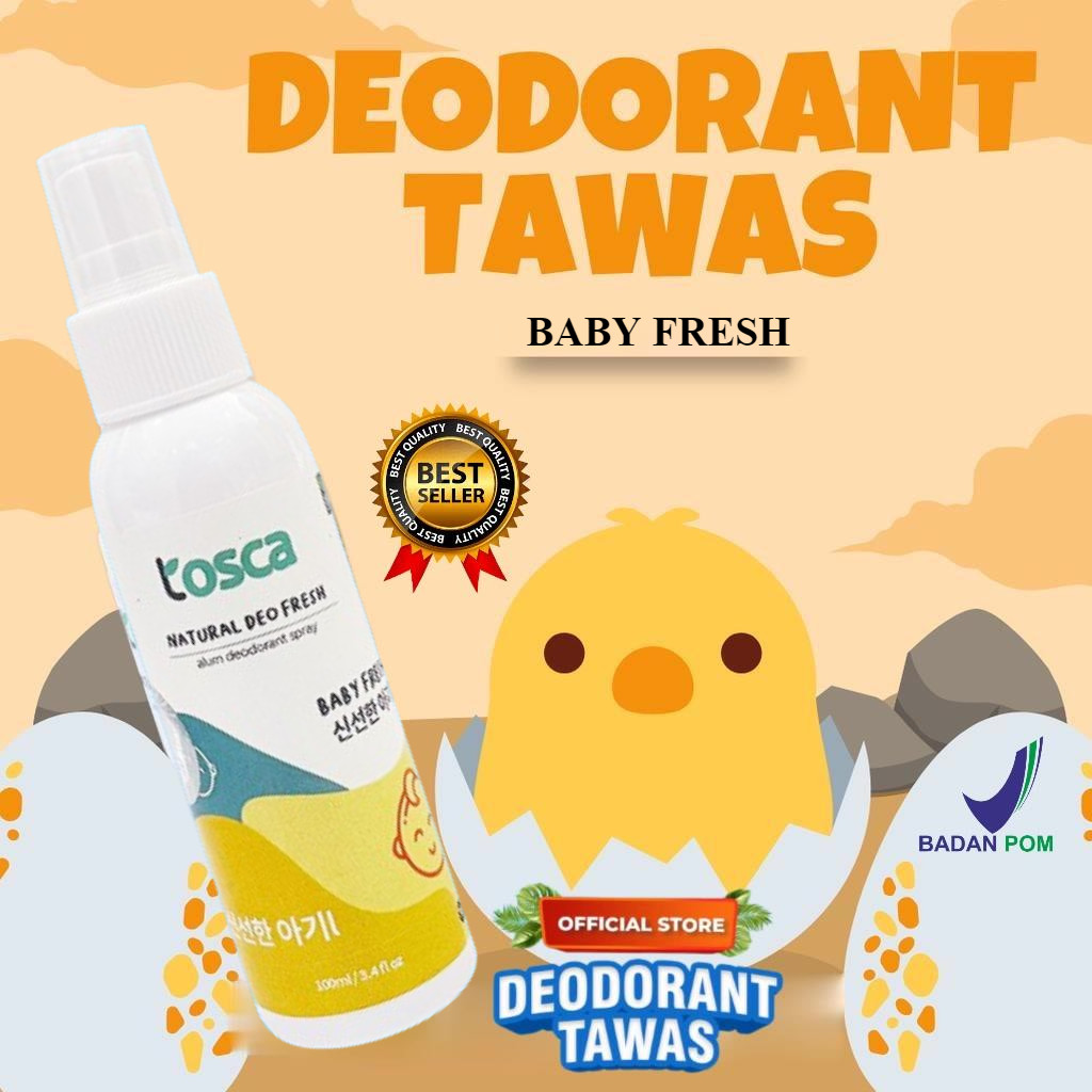 Natural Deodorant Spray Deo Fresh Man 100ml Deodorant Tawas Cair Khusus Pria dan Wanita Ampuh Hilang