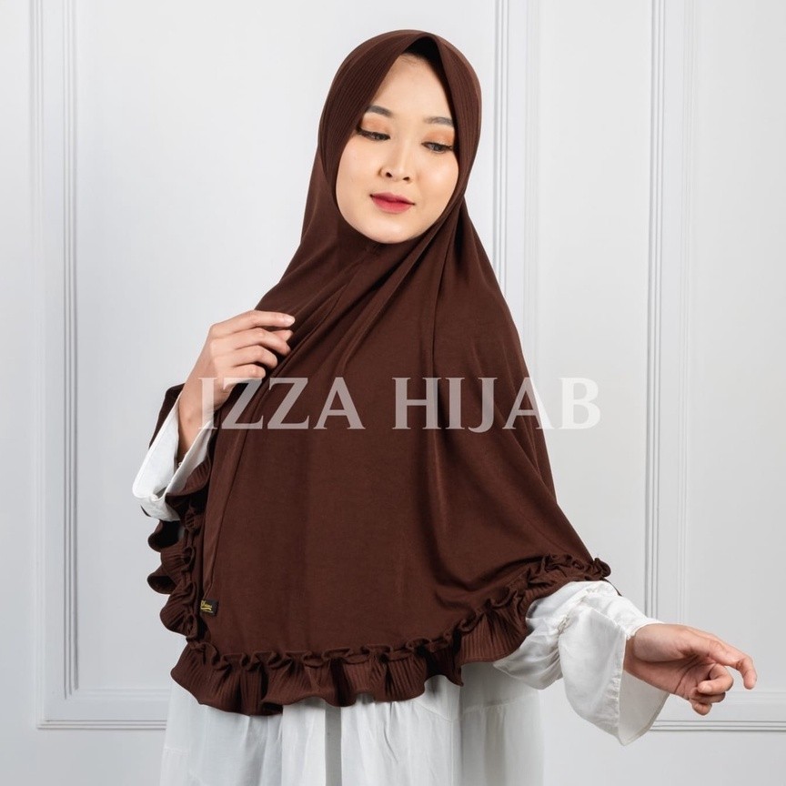 Jilbab Kerudung syar'i Fashion Wanita Muslim Hijab Kekinian Murah Humaira Jersey Premium