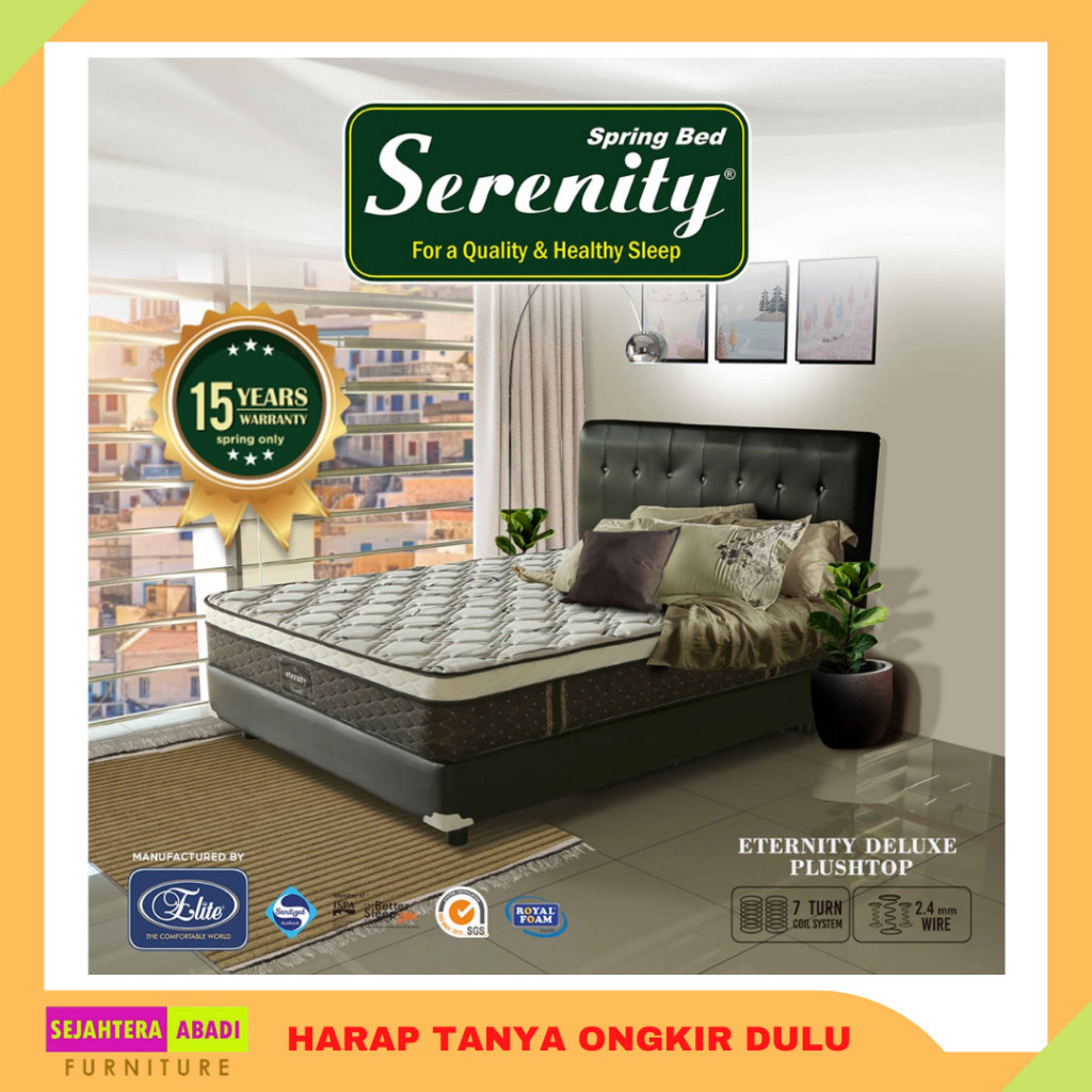 Elite Springbed Eternity Pillow Top Serenity Matras/Set