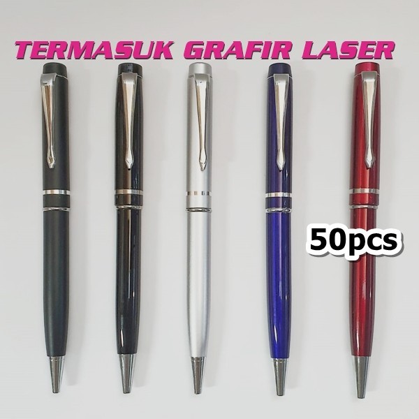 

Pulpen Metal BP018 + Custom Grafir Laser