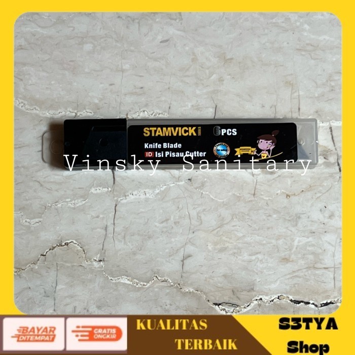 

[S3TYA_MART] KUALITAS TERBAIK Isi cutter stamvik refill pisau cutter mata pisau cutter "BAYAR DI TEMPAT