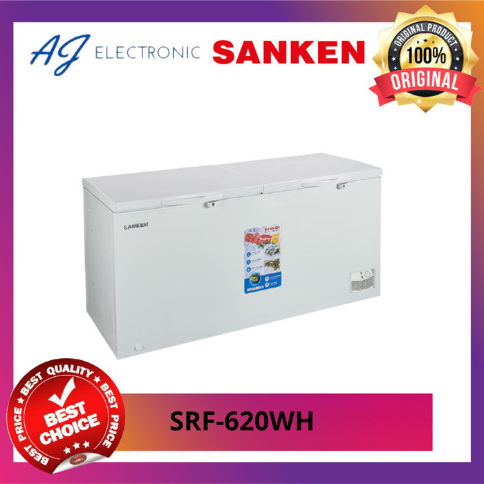 CHEST FREEZER BOX SANKEN SRF-620WH / SRF620WH / SRF-620 , 600 Liter