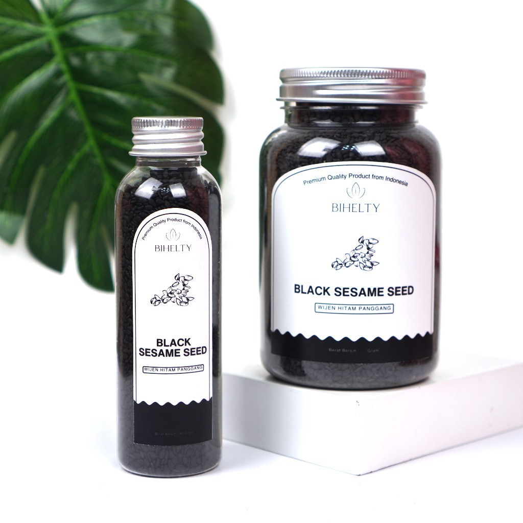 

Bihelty Biji Wijen Hitam Sangrai Panggang Black Sesame Seed Roasted