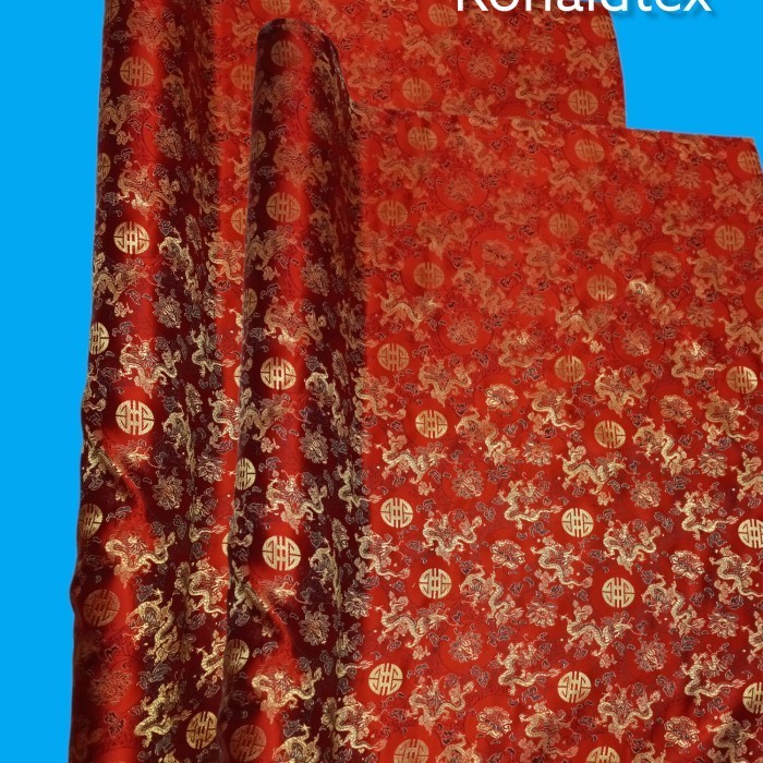 kain satin chongsam/bahan cheongsam/cheongsam