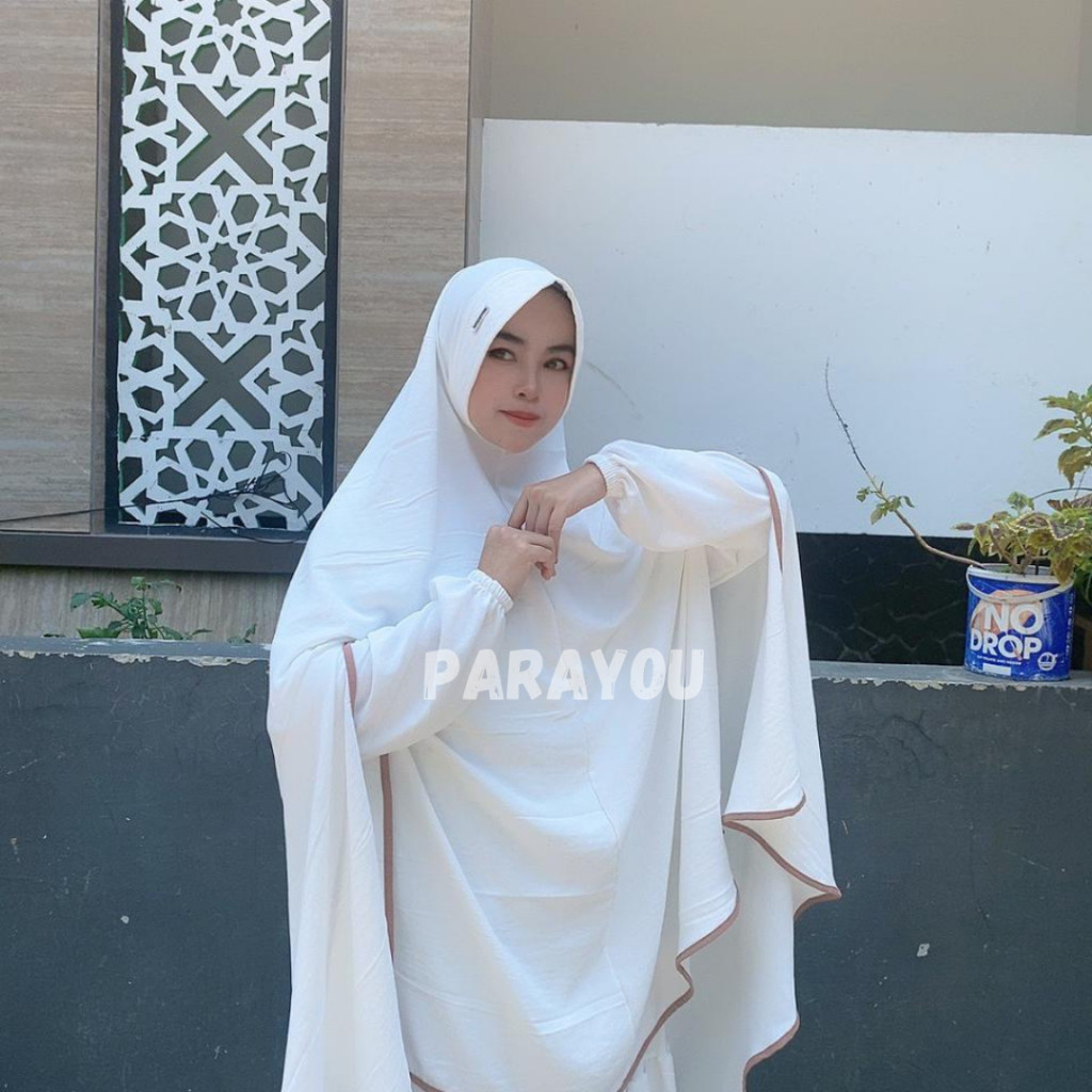 Parayou"SET GAMIS CADAR FATIMAH CRINGKEL (PARAYOU) setelan Wanita Muslim Promo Idul Adha