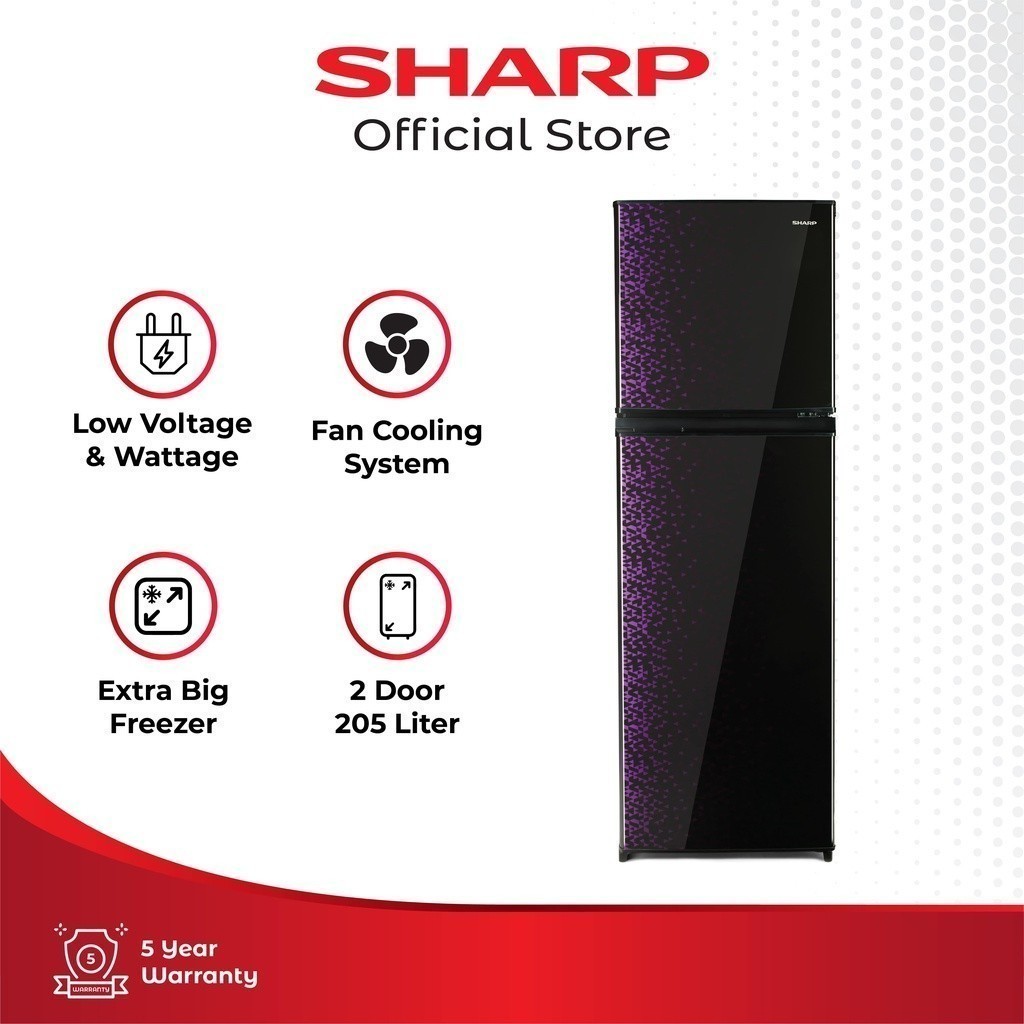 Promo Special Sharp SJ-236MG-GB Kulkas 2 Pintu