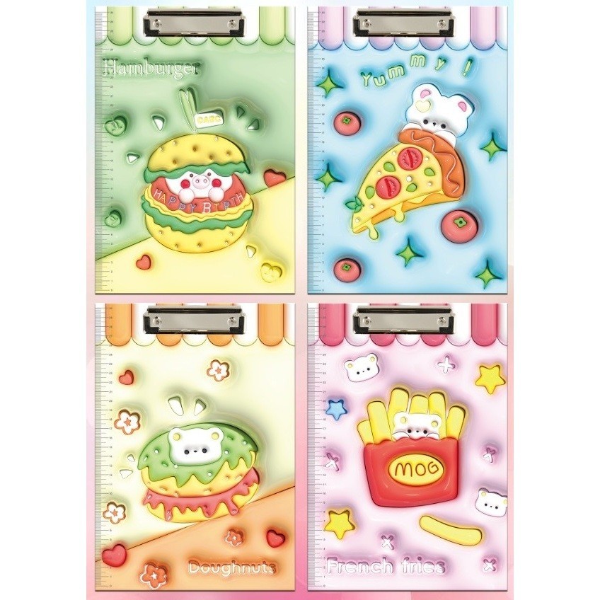

Clipboard Papan Ujian Papan Jalan Klip A4 3D 3 Dimensi Alat Tulis Stationery IDG-ST0507 Hanbu