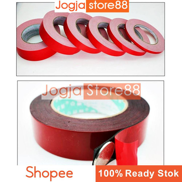 

Double Tape Foam Anti Getar | Perekat Dua Sisi Multifungsi Tahan Air 20mm x 10m x - Red