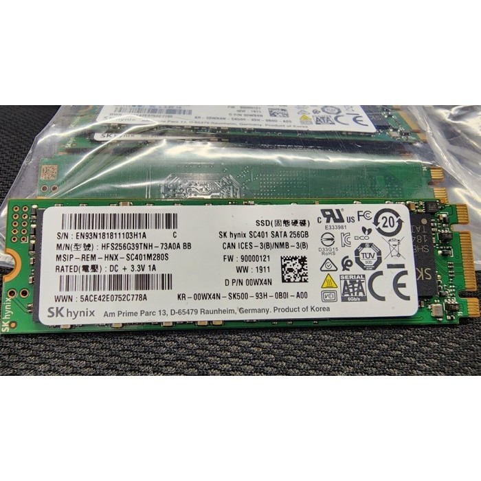 Dell 00WX4N SK hynix SC401 256GB SATA SSD Hard Drive HFS256G39TNH-73A KSP LAPTOP