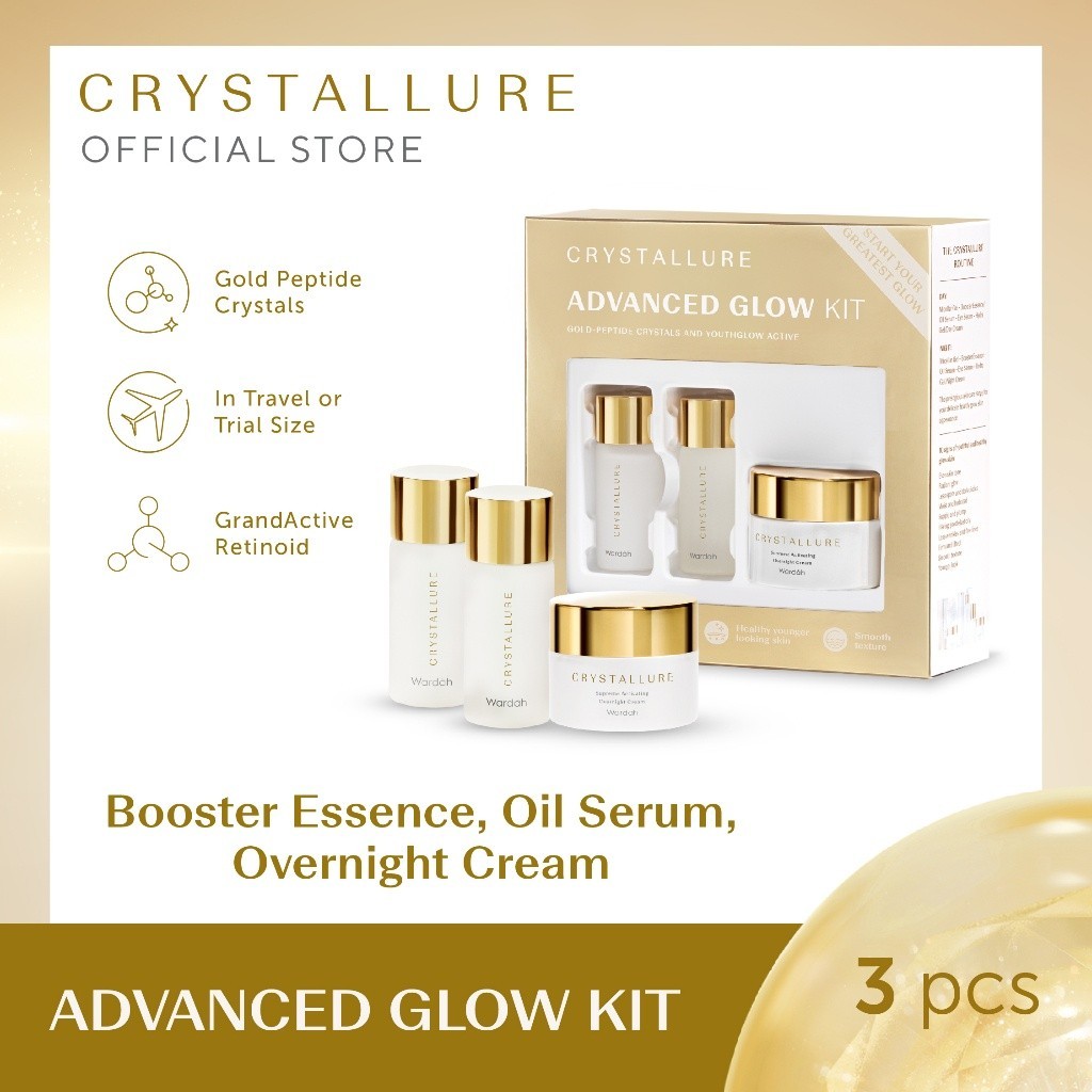 - Crystallure Advanced Glow Kit - Antiaging untuk kulit glowing