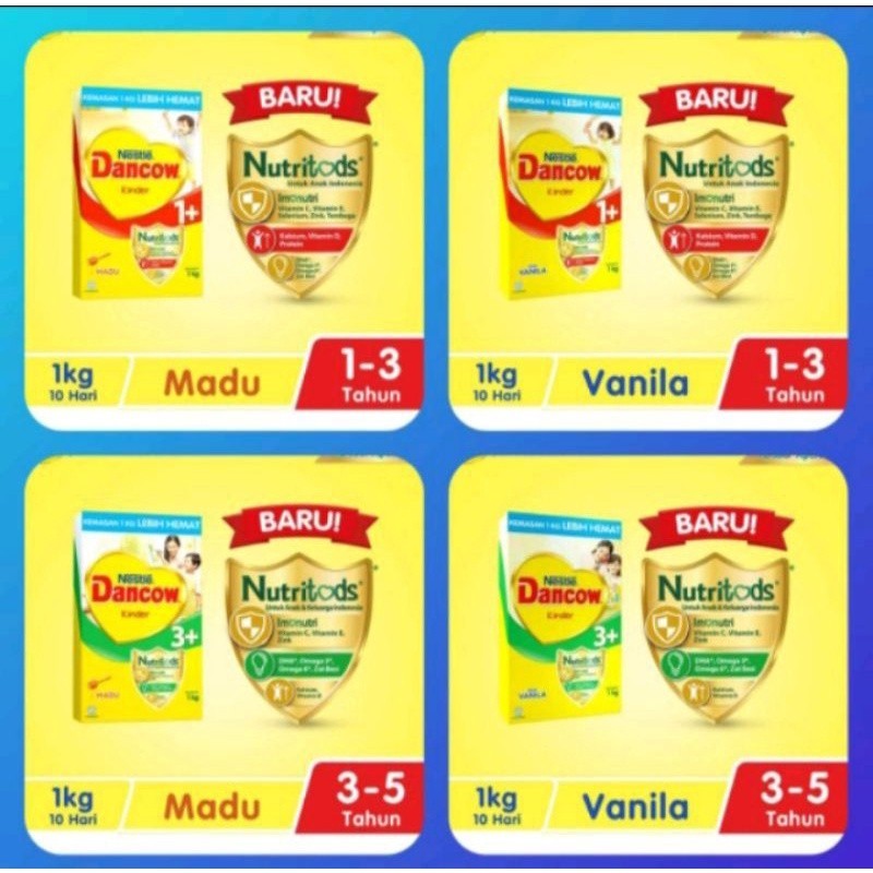 

Dancow 1+ 3+ 5+ 750/1000gr Exp 02 2025