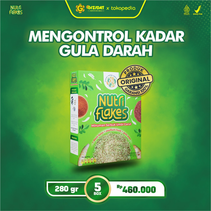 

YP NUTRIFLAKES SEREAL UMBI GARUT WITH PSYILIUM HUSK & KELOR