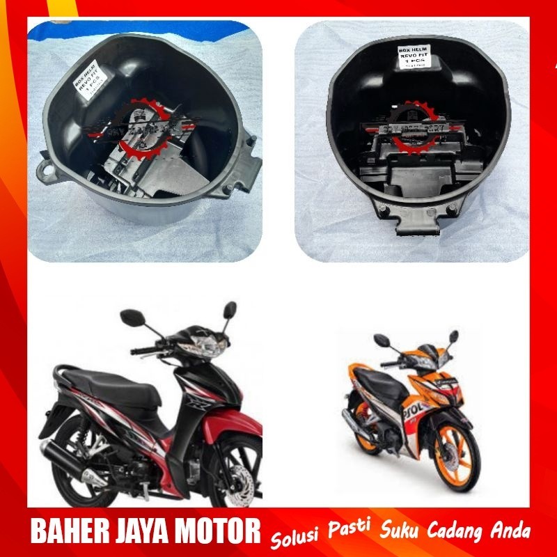 Box bagasi box helm revo fit revo fi blade 125 new