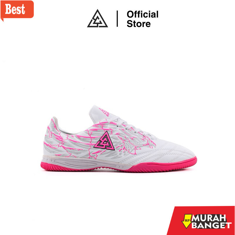 Sepatu futsal kekinian APHA - Sepatu Futsal Apha Icarus Putih Pink
