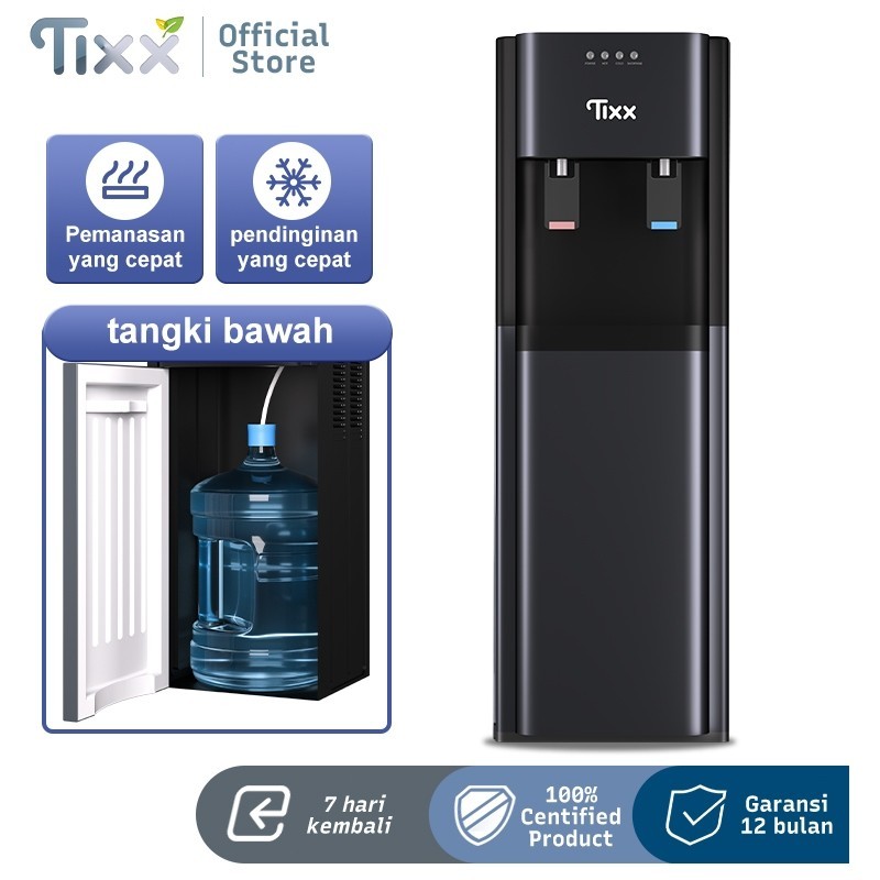 TIXX Water Dispenser Galon Bawah 2 in 1 Low Watt Hot and Cold Water Dispenser Air Panas Dan Dingin Dispenser Bottom