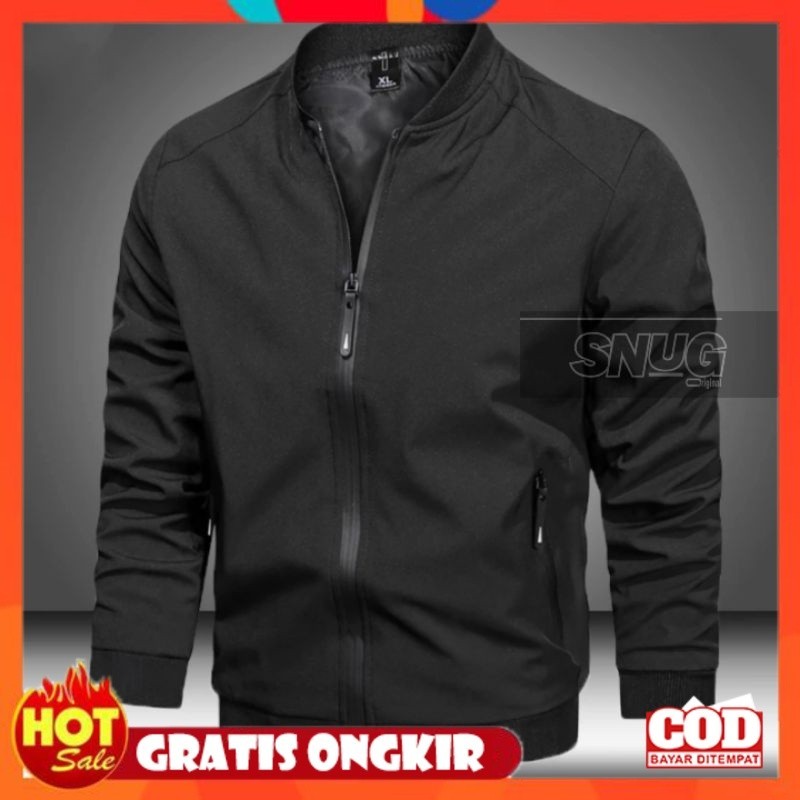 BAHAN HALUS ADEM TEBAL / JAKET PRIA TASLAN - JAKET BOMBER PRIA - JAKET  BOMBER CASUAL - JAKET TASLAN