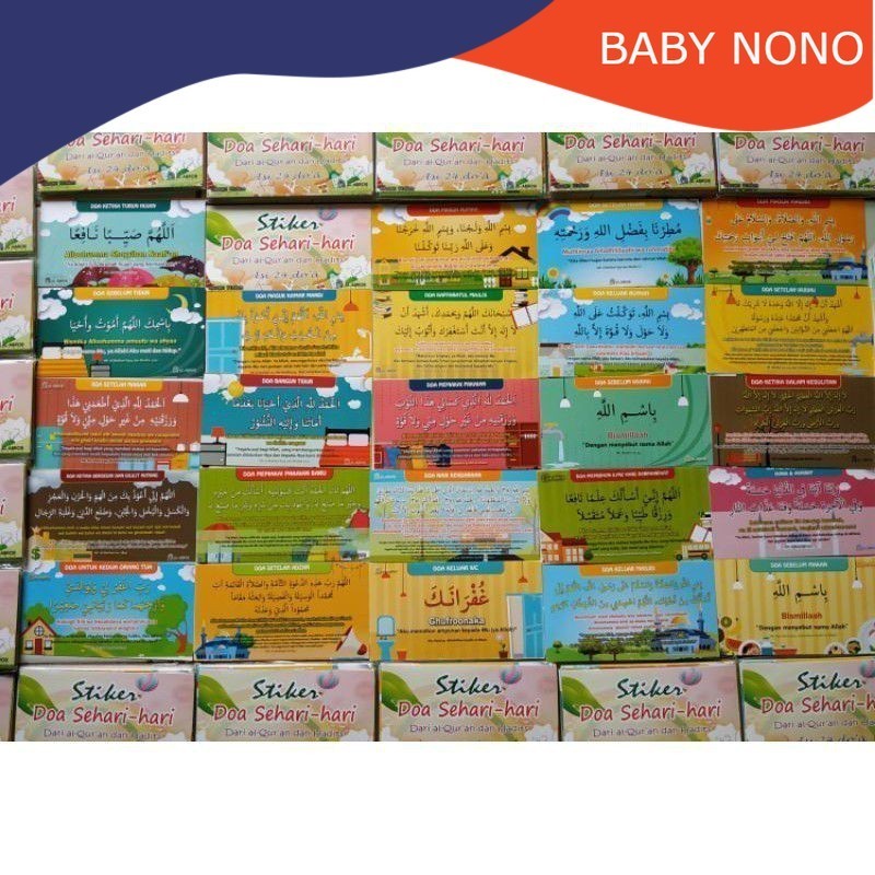 

(NONO)Stiker Doa Lengkap 24 Stiker Mainan Anak Edukasi Anak