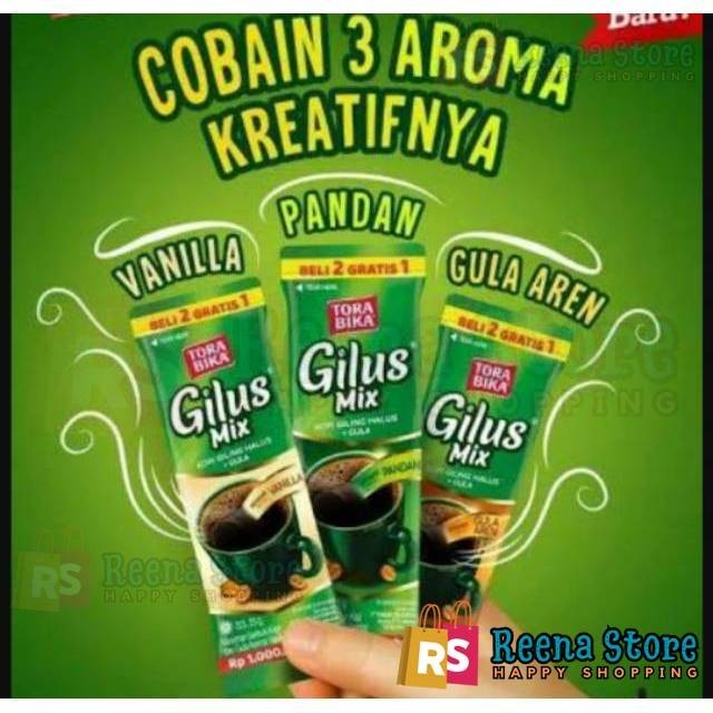 

Kopi Torabika Gilus gula aren @ 23 gr 1 renceng (10sachet x 23 gr) - Reena Store