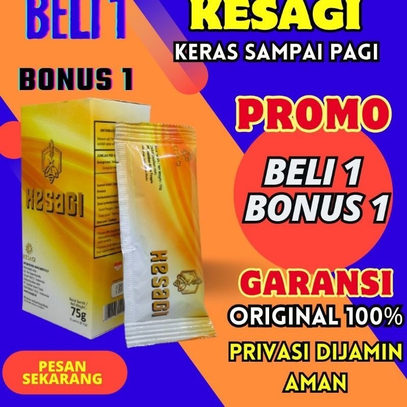 KESAGI 100% ASLI ORIGINAL MADU KUAT PRIA TAHAN LAMA EREKSI
