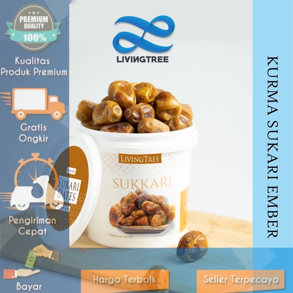 

Kurma Sukari Ember 850gr Grade A Premium asli