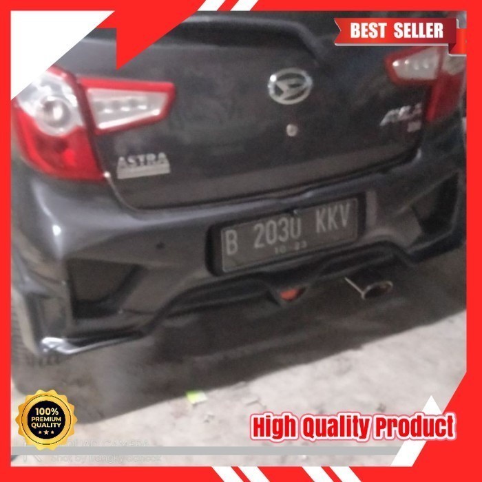 Bodykit bumper belakang Agya Ayla Custom Lentur-Kuat-Tebal (fiber duraflek)