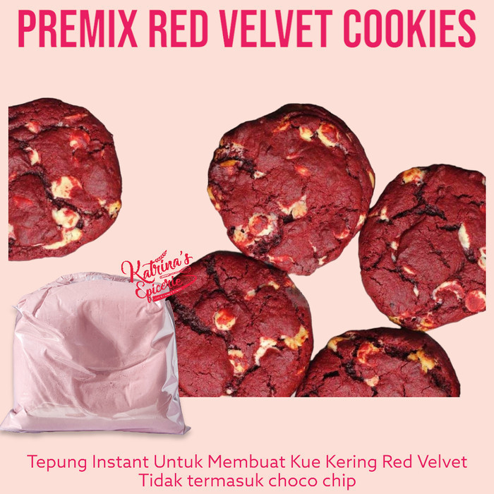 

[[ K23 - BEST SELLER ]] Premix Red Velvet Cookies - Tepung Kue Kering - Tepung premix, Bukan KueMatang
