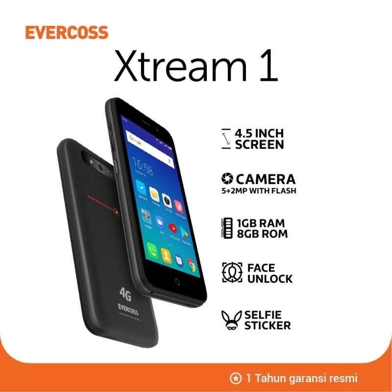 Evercoss Xtream 1 S45 Smartphone [8GB/ 1GB/ Face Unlock]