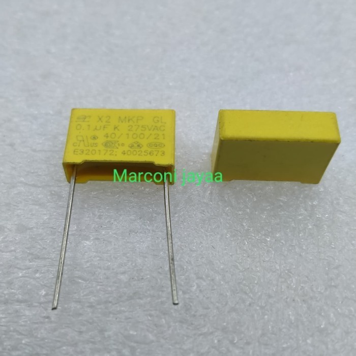 kapasitor MKP X2 104k 275VAC P=15 -MU14