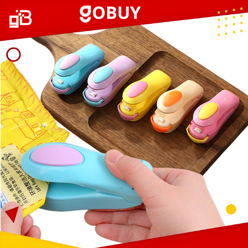 GoBuy Alat Pres Perekat Plastik Kemasan Snack Makanan Elektrik Mini Sealer Portable