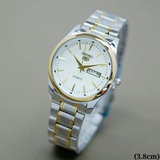 Jam Tangan Pria Seiko Cembung Tali Rantai Solid Tipe S633 Tanggal Aktif Free Box & Batrai (BISA COD)