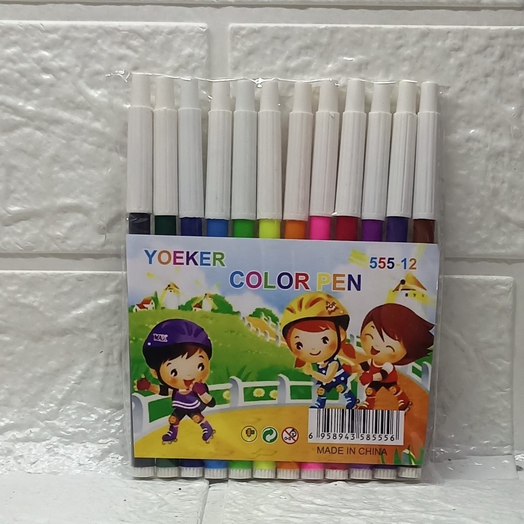 

Spidol 12 Warna Murah Kecil Merk Random