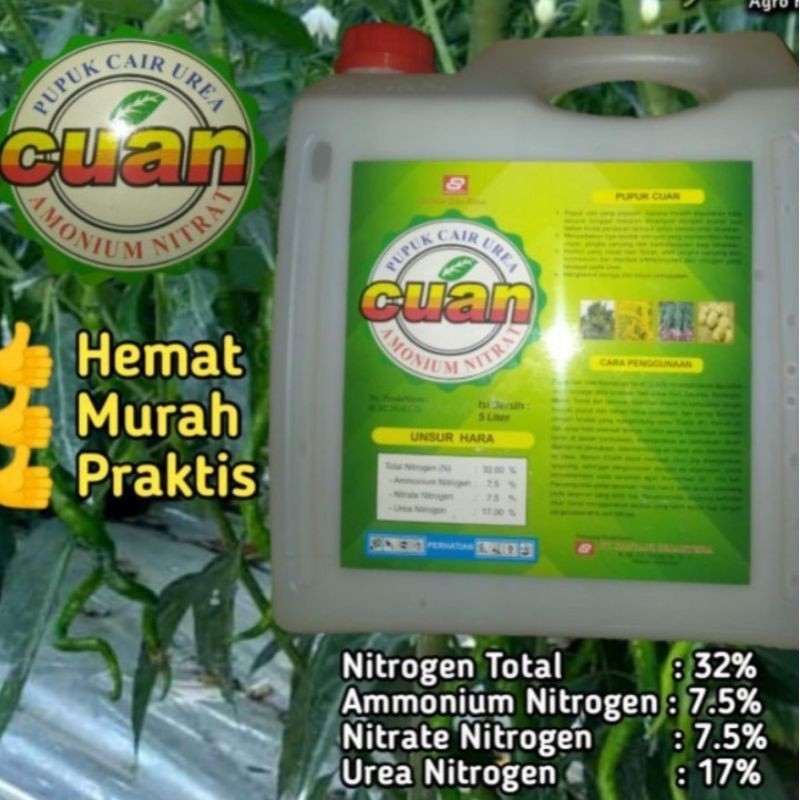 Pupuk Urea Cair Cuan 5 liter ORIGINAL