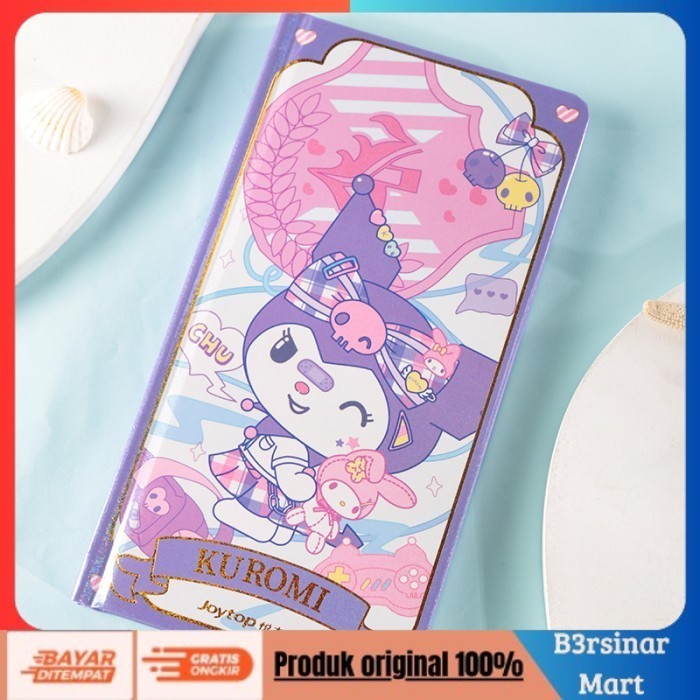 

[KUALITAS TERBAIK] MIMIMOO Notebook Lucu dengan Sticker Sanrio Cinnamoroll Kuromi - Kuromi