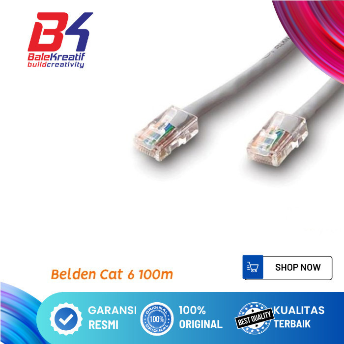 Kabel LAN CAT6 100m merk belden siap pakai