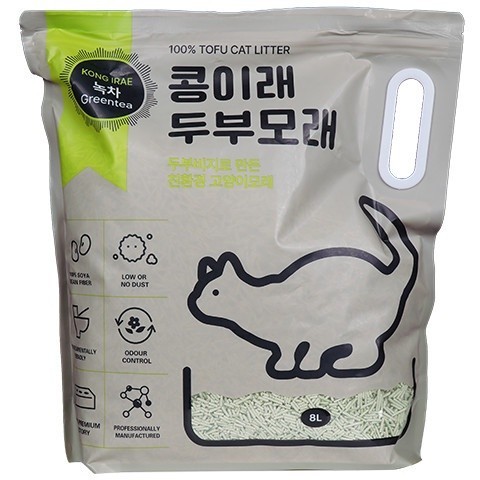 Kong Irae Tofu Cat Litter 8L -  Pasir Tofu Kucing