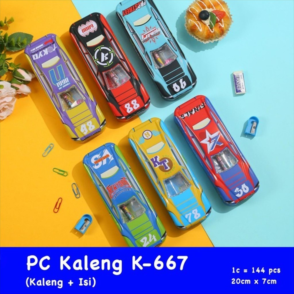 

[D] PENCIL CASE KALENG K- 667