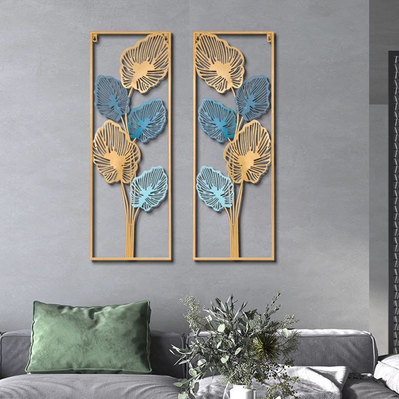 New Wall Decor Metal Gold Frame Daun Wall Decor Hiasan Dinding Pajangan Dinding Gold Metal