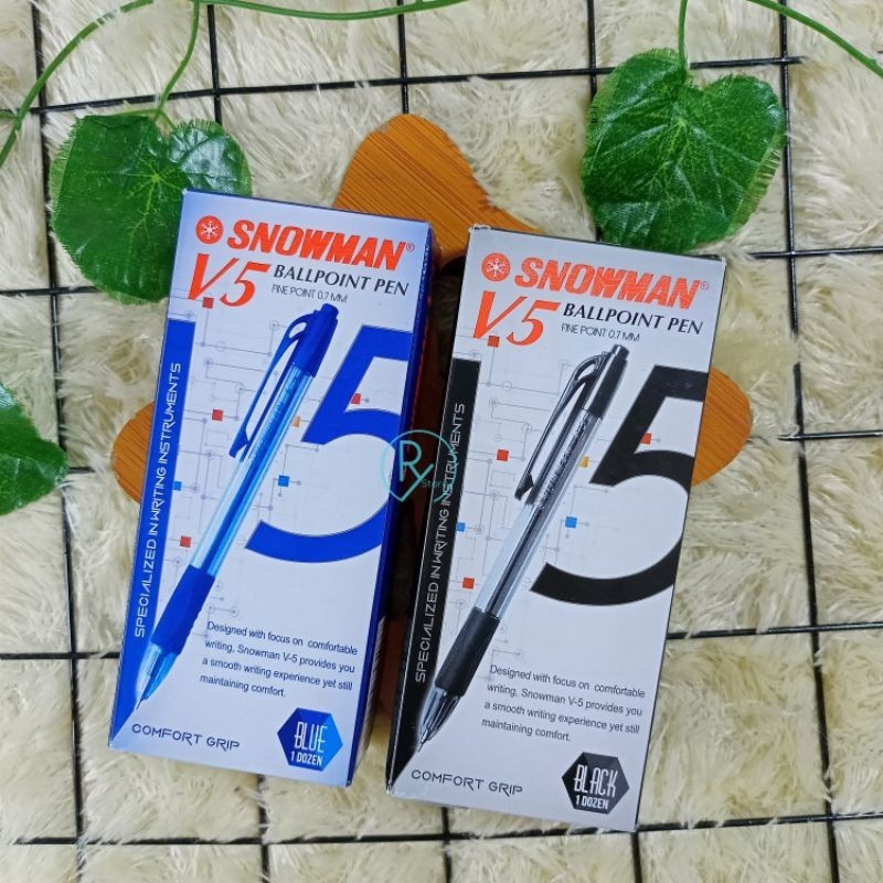 

PULPEN SNOWMAN V5 HITAM/BIRU PACK (12PCS) - ABO