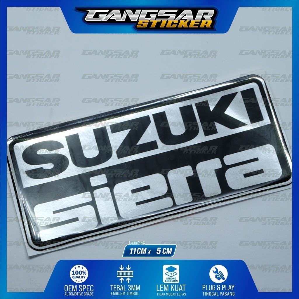 emblem jimny sierra / emblem timbul jimny sierra