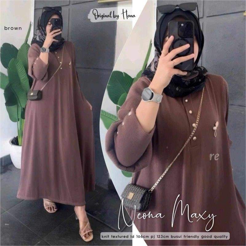 Neona Maxi Dress Wanita ORI by Hana