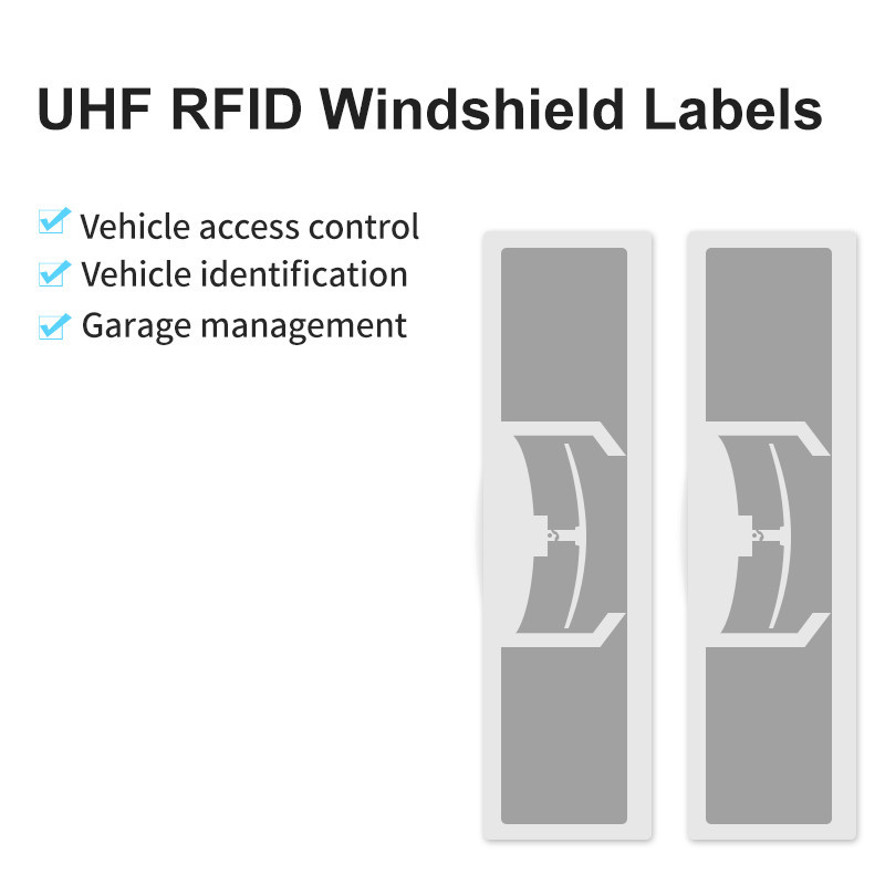 

10pcs Sample 97*27mm Vehicle Identification Label on Windscreen Passive Windshield Anti-tear UHF RFID Tag