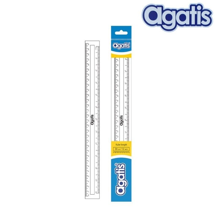 

Penggaris Plastik Agatis 30 cm Transparant